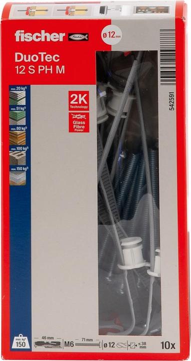 Produktbild Fischer DuoTec 12 S PH M (10 Stk.)