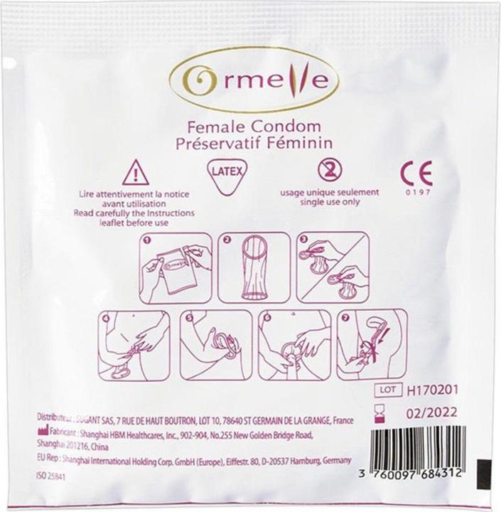 Productafbeelding Ormelle Vrouwelijk condoom (5 Pcs.)