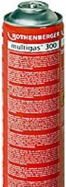 Immagine prodotto Rothenberger Multigas 300 til Rofire Piezo Pro 600ml/338g Gas propano/butano 7/16" EU gevindtilslutnin