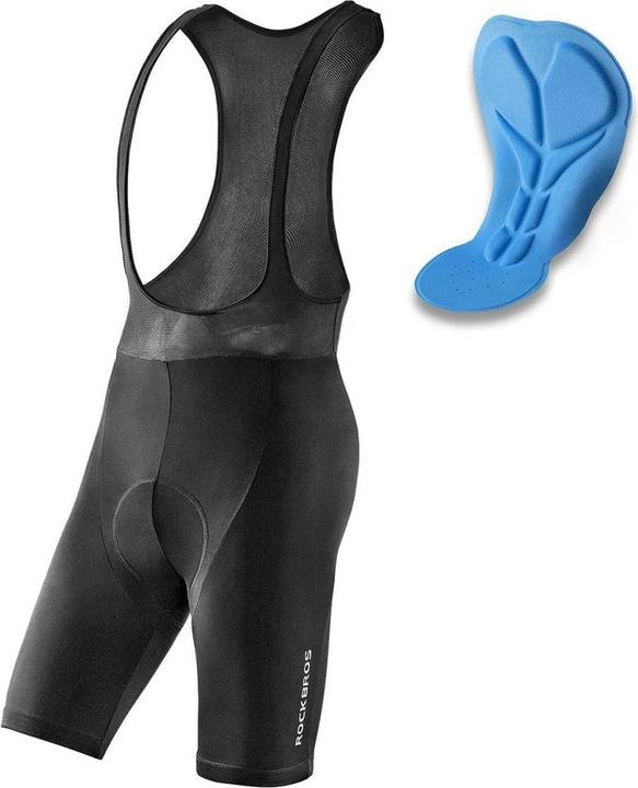 Rockbros RK20024XL bib shorts with XXXXL insert - black (4XL)
