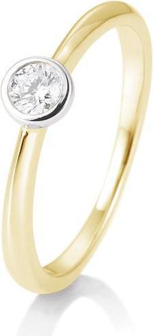 Image du produit Breuning BAGUE - Sertissage bicolore (54, Or 585/14 K)