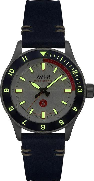Actual product image AVI-8 AV-4103-03 Tuskegee Airmen Limited Edition Men's Watch 40mm 5ATM (Pilot watch, 40 mm)