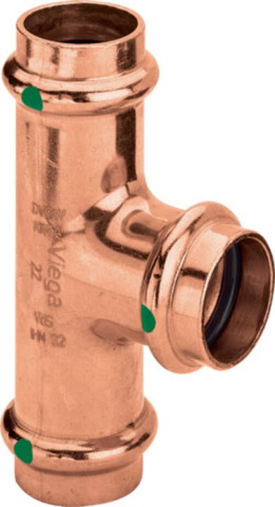 Actual product image Viega Profipress tee 15x12x12 mmaf kobbermed SC-Contur (Press connection)