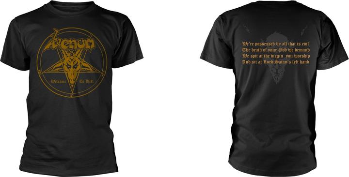 Venom Welcome To Hell Gold Print