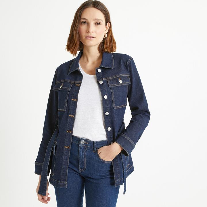 Produktbild Anne Weyburn Jeansjacke mit gerader Schnittform (38)