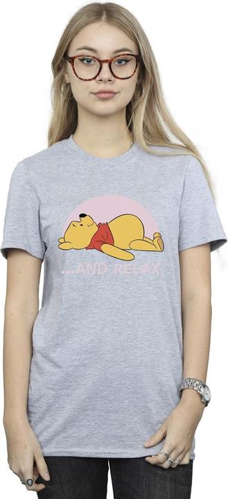 Actual product image Disney Womens/Ladies Winnie The Pooh Relax Cotton Boyfriend T-Shirt (M)