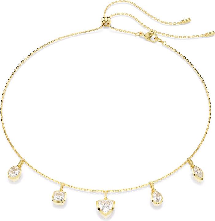 Produktbild Swarovski Imber Halskette Verschiedene Schliffe Weiss Gold