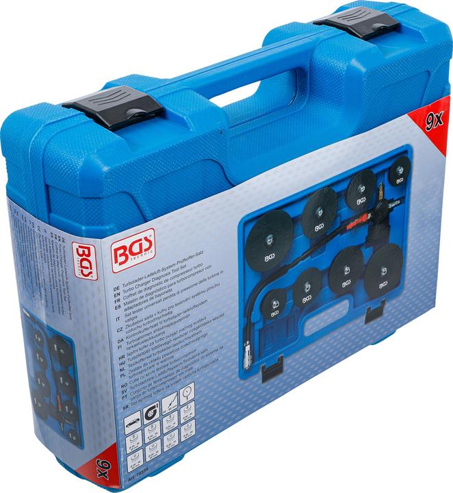 Produktbild BGS Turbolader-Ladeluft-System-Prüfkoffer-Satz | 9-tlg.