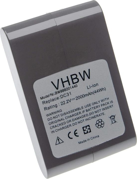 Actual product image Vhbw Battery for Dyson DC43, DC35 Multi Floor, DC45, DC43h
