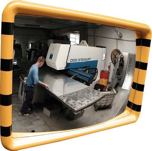 Immagine prodotto Dancop Specchio industriale giallo/nero 30x50 cm (30 x 50 cm)