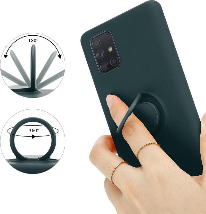 Image du produit Cadorabo TPU Liquid Ring Silicone Case Cover (Samsung Galaxy A71)