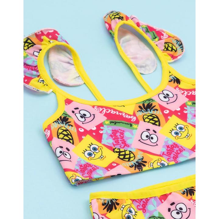 Actual product image Spongebob Squarepants Girls Faces Bikini (146, 152)