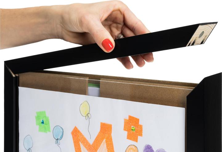 Produktbild Cocon Bilderrahmen für Kinderzeichnungen 35 x 26 x 5 cm, Schwarz (A4)