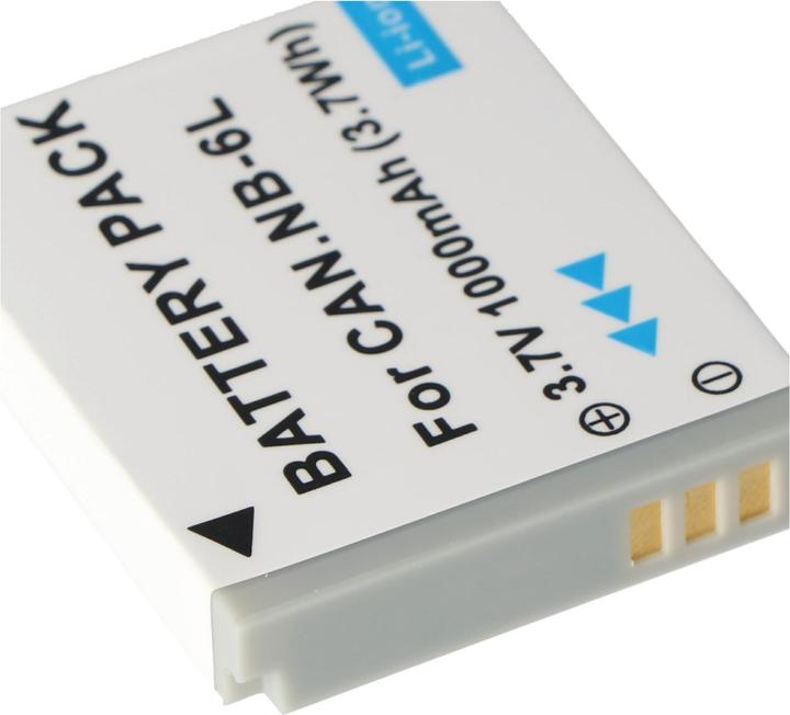 Image du produit AccuCell Batterie compatible avec Canon Powershot SD770 IS, NB-6L (Batterie)