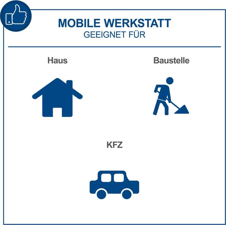 Produktbild Scheppach TW1000 Werkstattwagen 263-tlg. (7 x)