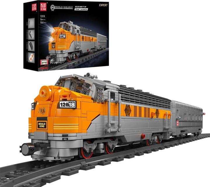 Image du produit Mould King USA EMD F7 WP Locomotive diesel