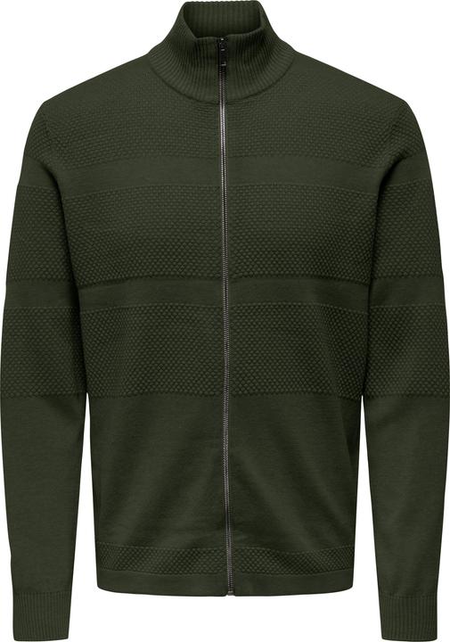 Only & Sons Onsmalik Reg 12 Pin Zip Cardigan Knit