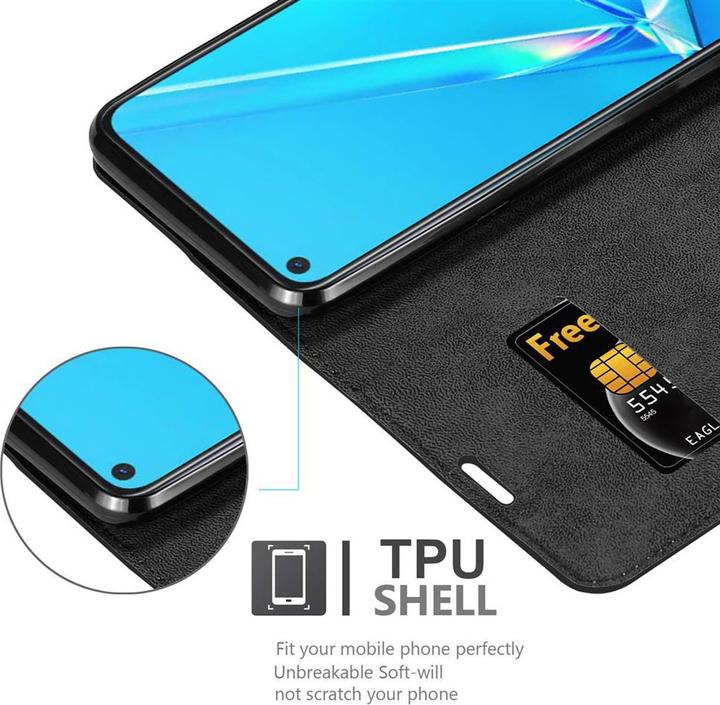 Actual product image Cadorabo Book Invisible Magnet Cover (Oppo A92)
