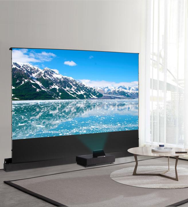 Actual product image Celexon UST High Contrast Floor Shears Screen - HomeCinema Plus, 100" black (100", 16:9)