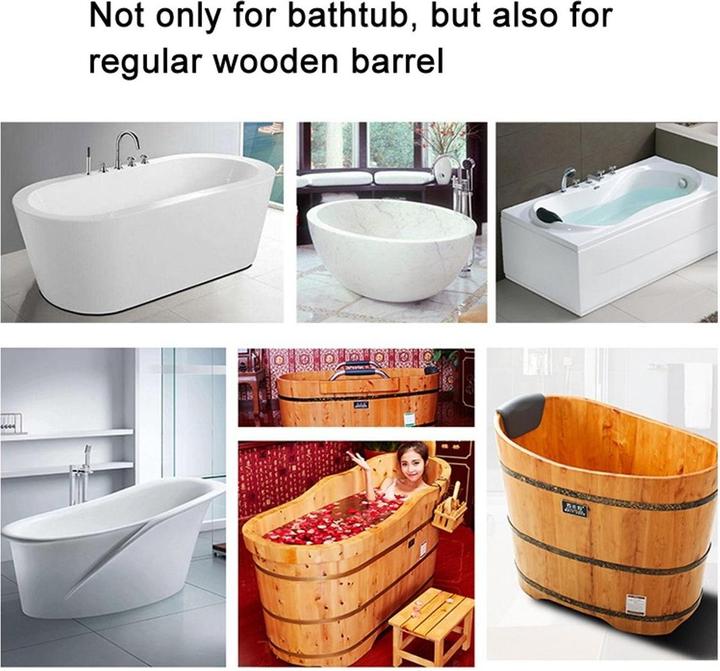 Produktbild König Design 70cm Badewannenablage aus Bambus Badewannenbrett Regal rutschfeste Oberfläche