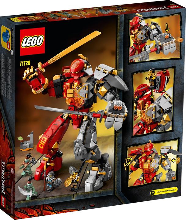 Actual product image LEGO Fire Stone Mech (71720, LEGO Ninjago)