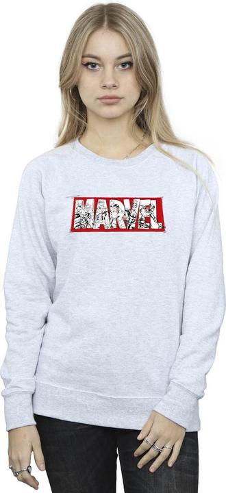 Actual product image Womens/Ladies Avengers Infill Sweatshirt (M)