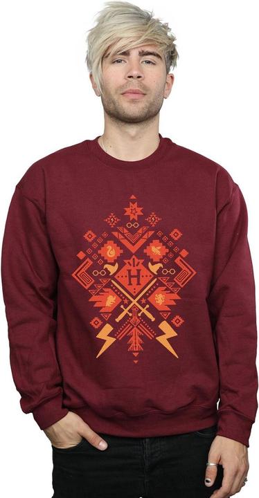 Actual product image Mens Christmas Fair Isle Sweatshirt (L)