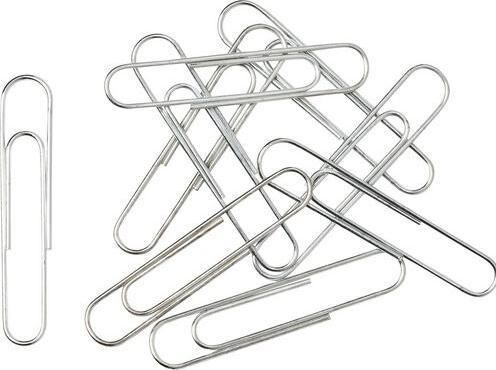Image du produit Office Depot Trombones Rond 50 mm Argent Métal Zinc 1000 pièces (1000 x)