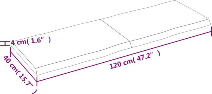 Actual product image VidaXL Nili (120 x 40 x 4 cm)