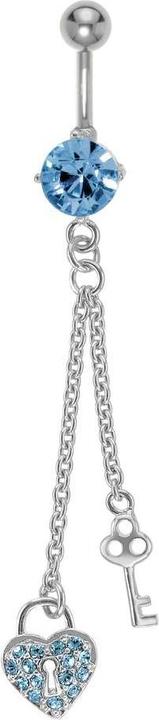 Bijouteria Bauchpiercing (Messing, Chirurgenstahl, Kristall)
