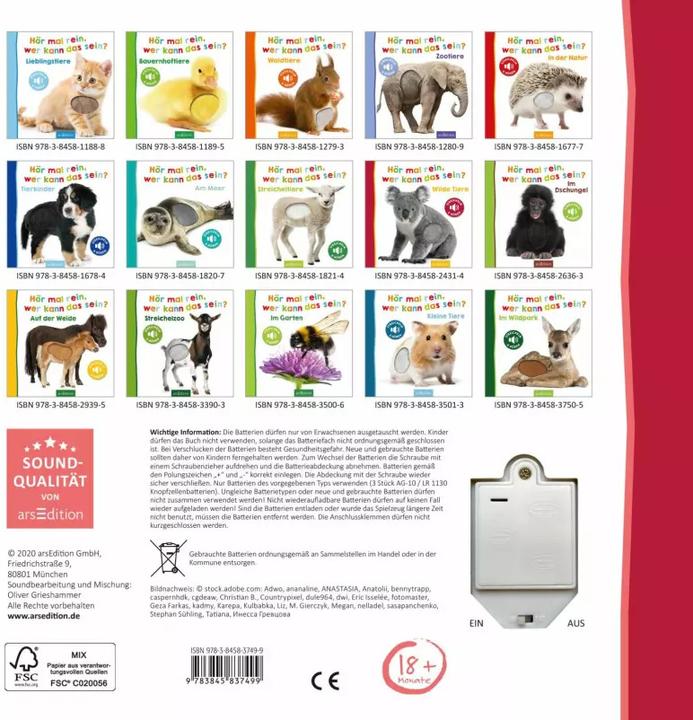 Actual product image Hör mal rein, wer kann das sein - Im Stall (German)