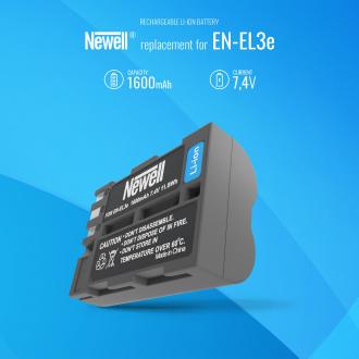 Immagine prodotto Newell Batteria Batteria EN-EL3 per Nikon D50, D70, D80, D90, D100, D200, D300, D300s, D700 (Accumulatore di carica elettrica)