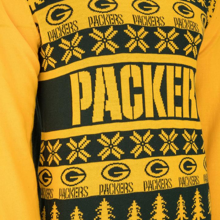 Produktbild Foco NFL Ugly Sweater XMAS Strick Pullover Green Bay Packers - M (M)