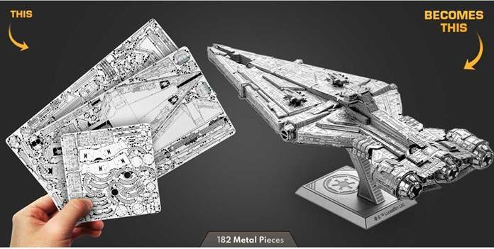 Actual product image Metal Earth Star Wars - Imperial Light Cruiser - Premium metal kit
