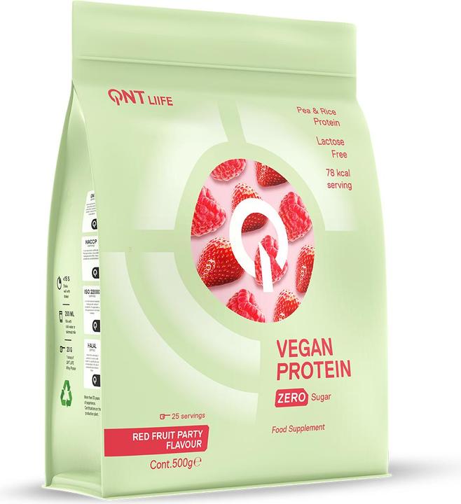Actual product image QNT Vegan Protein Zero Sugar (Red Fruits, 1 pcs., 500 g)