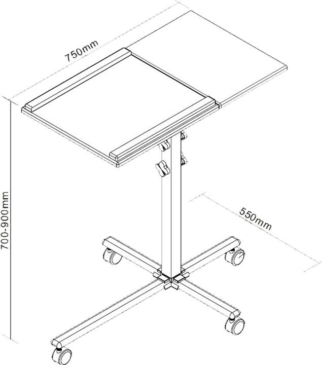 Immagine prodotto InLine Taccuino / carrello Beamer