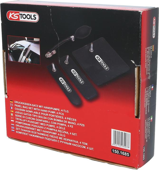 Produktbild KS Tools Druckkissen-Satz mit Handpumpe, 4-tlg