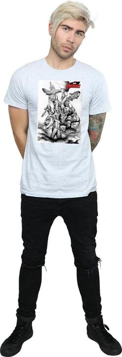 Image du produit Mens Avengers Assemble Team Sketch T-Shirt (L)