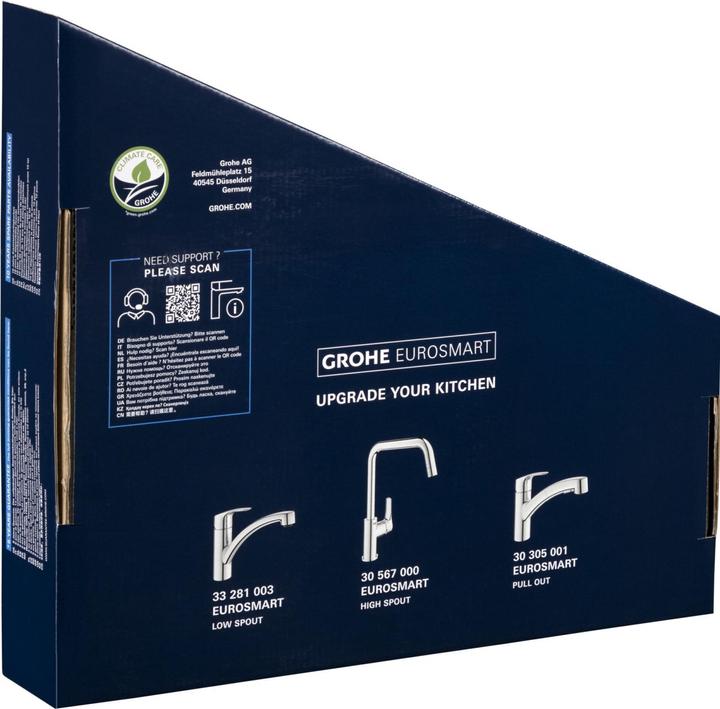 Image du produit Magni EUROSMART BATTERIE D'ÉVIER À UNE MAIN, 30305001 Chrome