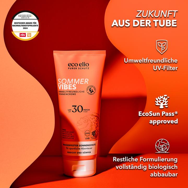 Actual product image Eco Elio Summer Vibes (Suntan cream, SPF 30, 200 ml, 246 g)