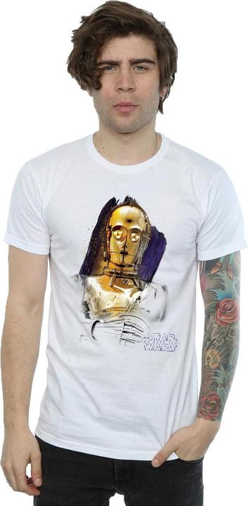 Actual product image Star Wars Mens The Last Jedi C-3PO Brushed T-Shirt (3XL)
