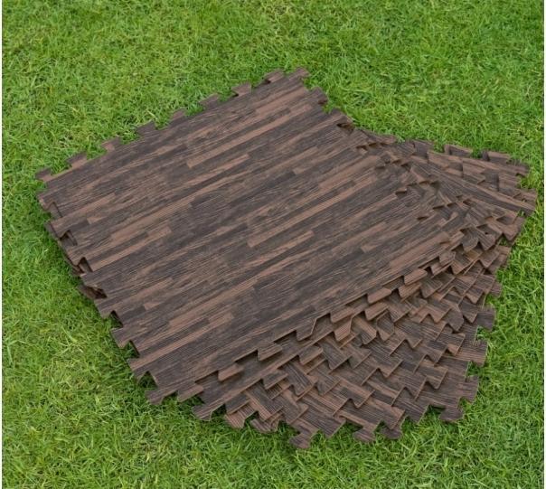 Actual product image Bestway 50 cm x 50 cm Decorative Pool Floor Protector 12-Pack
