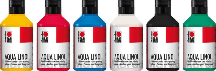 Produktbild Marabu Aqua-Linoldruckfarbe weiss (Weiss, 250 ml)