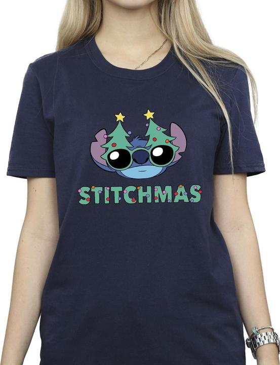 Image du produit Disney - T-shirt LILO & STITCH STITCHMAS GLASSES - Femme (XL)