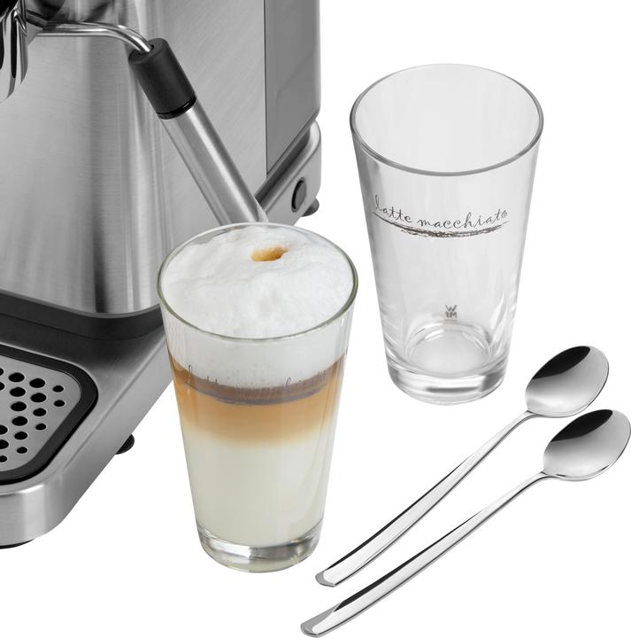 Produktbild WMF Latte Macchiato Gläser Set 12tlg Latte Gläser mit Löffel 280ml Clever&More (280 ml, 12 x)