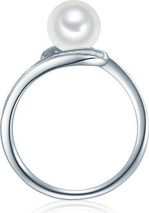 Produktbild Valero Pearls Damen Sterling Silber Zirkonia Süsswasser-Zuchtperle silber - 32332 (60, 925 Silber)
