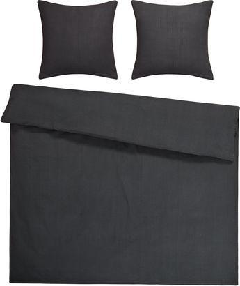 Flair Seersucker Uni (Set de linge de lit, 200 x 210 cm, 65 x 65 cm)