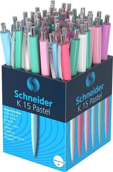 Produktbild Schneider K15 - Kugelschreiber (Assortiert Pastell, 50 x)
