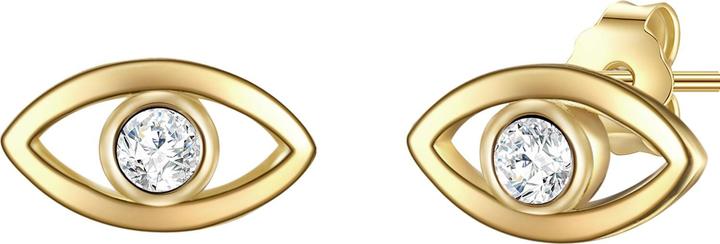 Glanzstücke München Damen Allsehendes Auge Sterling Silber Zirkonia gelbgold - 23664 (Sterling Silber)