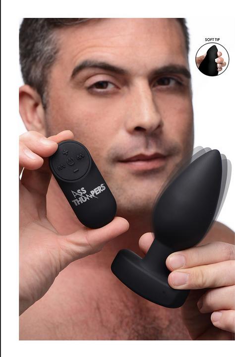Actual product image Shots Smooth Vibrating Anal Plug with Remote Control